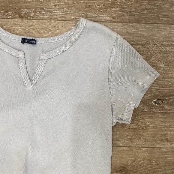 BRANDY MELVILLE Light Blue Crop Top - Picture 3 of 6